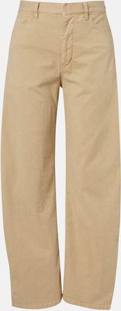Nili Lotan Tribeca cotton twill barrel-leg pants