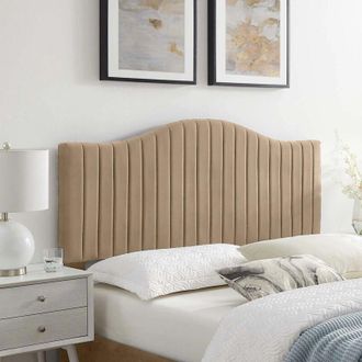 Casa Serenity Mink Plush King 26 inch Strutted Headboard