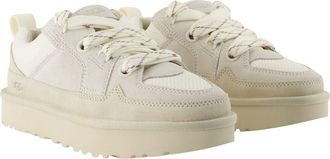 UGG Womens Lo Lowmel Sneaker Beige Calfskin
