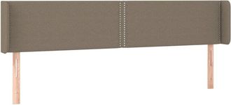 vidaXL Cabecero Con Led De Tela Gris Taupe 203x16x78/88 Cm Vidaxl