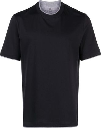 Brunello Cucinelli Layered-effect Cotton T-shirt