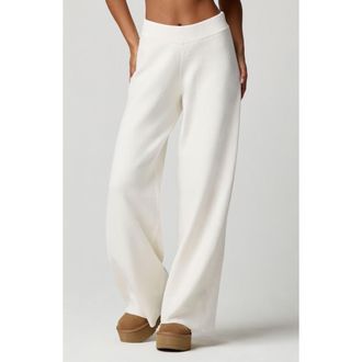Florence By Mills Chenille Wide Leg Pants in Jet Stream at Nordstrom, Size Xx-Small