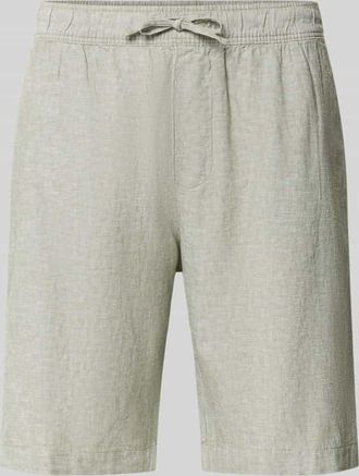 Mc Neal Shorts aus Leinen-Baumwoll-Mix mit elastischem Bund in Lind, Gr&ouml;&szlig;e XXL