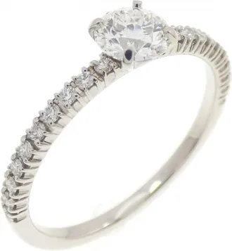 Cartier Silver Platinum 950 Anniversary Ring (Pre-Owned)