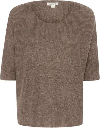 Soaked In Luxury SLTuesday Jumper - Dames - Ronde hals truien - Bruin - 2XL - Truien & Vesten