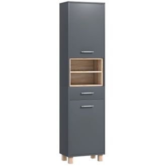 HOMCOM Bathroom Storage Unit With Open Shelves And Drawer | TJ Hughes