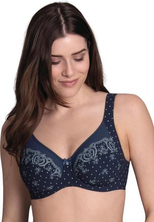 Anita Womens 5886 Belvedere Underwired Comfort Bra - Blue Nylon - Size 44D