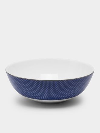 Raynaud Trésor Bleu Porcelain Salad Bowl