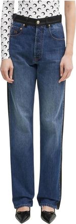 Wales Bonner Wales Bonner, Dames, Jeans, Blauw, Maat: W28 Katoen