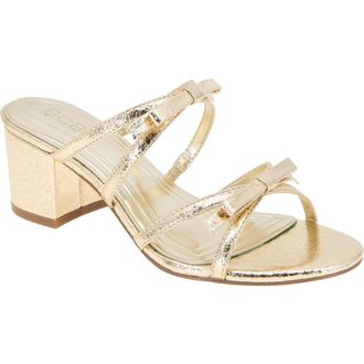 BCBGeneration Sarina Slide Sandal in Gold at Nordstrom Rack, Size 10