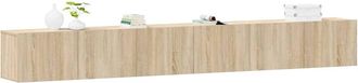 Berkfield Home Classic 3 Piece TV Cabinet Set Sonoma Oak Engineered Wood in Light Tan