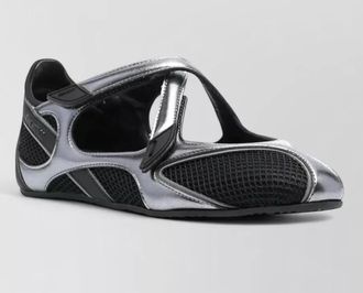 The Attico leather slip-on ballerina flats