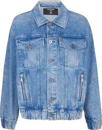 Balmain Spijkerjas - Heren - Spijkerjassen - Blauw - L - Katoen - Jassen