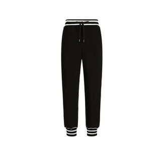 Dolce & Gabbana Sweatpants, male, Black, Size: M Techno Fleece Joggers