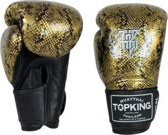 OEM Guantoni Da Boxe Muay Thai Top King Super Star Snake Air 12oz Nero/oro
