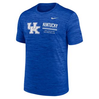 Nike Kentucky Sideline Velocity Nike Mens Dri-FIT College T-Shirt in Blue | 02ER4EVNKY-PCW