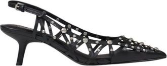 Ash Black Leather High Heel Womens Pumps