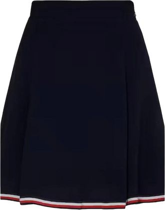 Tommy Hilfiger Rokken, Dames, Blauw, L, Regular Fit Bell Rok