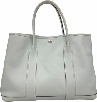 Herm&egrave;s Silver Tote Bag (Pre-Owned)