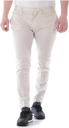 Daniele Alessandrini Jeans - Heren - Slim Fit Broeken - Wit - L - Katoen - Broeken