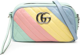 Gucci Pre-owned Gucci Small GG Marmont Diagonal Matelasse Leather Crossbody Ladies 447632 213317