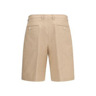 Brunello Cucinelli Mens Beige Cotton Bermuda Shorts