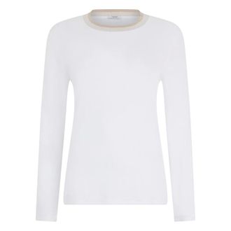 PESERICO Dames, Truien, Wit, Maat: 4XL Katoen