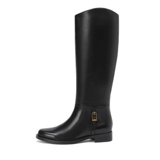Cesare Gaspari Botas altas de cuero con hebilla - Shoes - Mujer - Negro - 37 EU