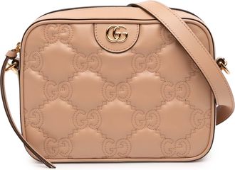 Gucci Womens Pre-owned Small Gg Matelasse Leather Crossbody - Beige - One Size