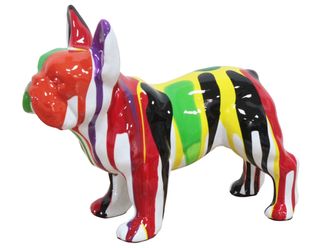 Schubiger M&ouml;bel Skulptur Bunte Bulldogge 1