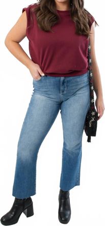 THML Clothing Studded Sleeveless Top In Burgundy