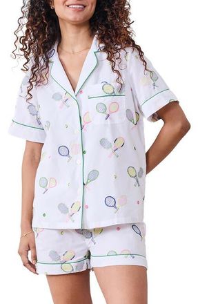 Printfresh Short Organic Cotton Pajamas Set in Cloud at Nordstrom, Size X-Small