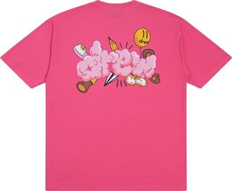 Drew House Doodle Joy T-shirt Hot Pink DR-SS22-006