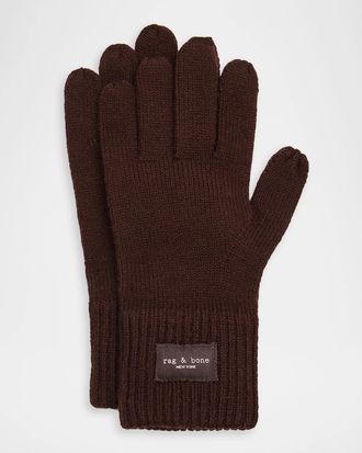 Rag & Bone Blake Wool-Blend Tech Gloves