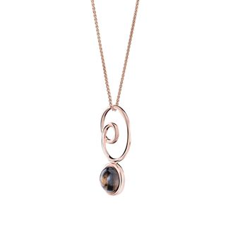 Orphelia Eugenia WoMens 925 Sterling Silver Chain with Pendant - Rose ZH-7495 - One Size