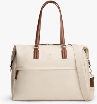 Tommy Hilfiger Womens Lightweight Weekender Bag - Newsprint