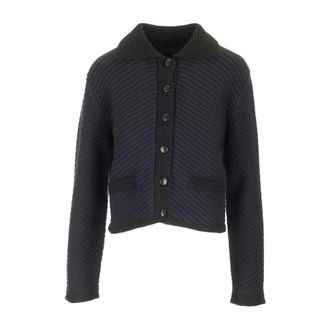 arch4 Tito Cardigan - female - Arch4 - Cashmere Knitwear - Blue - XS - Knitwear