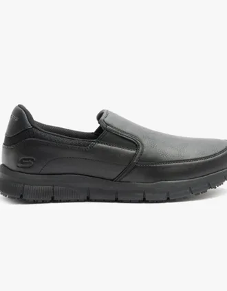 Skechers Mens Skechers Work 77157EC NAMPA - GROTON SR Mens Occupational Trainers Black - Size: 10.5
