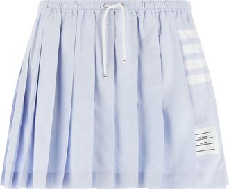 Thom Browne Blue Cotton Long Womens Skirt