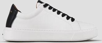Alexander Smith London Man in white smooth leather and black heel
