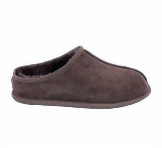 Kirkland Signature Mens Shearling Genuine Sheepskin Clog Slipper In Brown