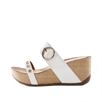 Bussola Womens Fayola Wedge Sandal In Bianco