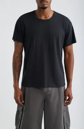 Elwood Crop Cotton T-Shirt in Vintage Black at Nordstrom, Size Xx-Large