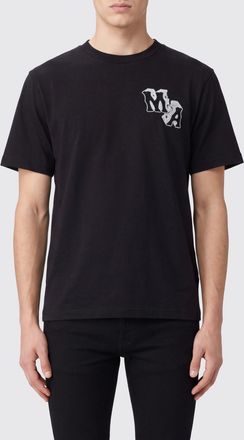 Amiri T-shirt slim fit in cotone con logo a contrasto e girocollo
