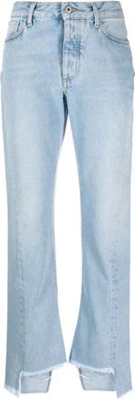 Off-white Boot-cut Jeans - Dames - Bootcut Jeans - Blauw - W25 - Katoen - Jeans