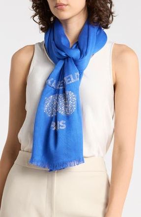 Karl Lagerfeld Krystal Sunglasses Pashmina in Electric Indigo at Nordstrom Rack