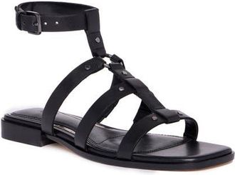 Paige Ryland Ankle Strap Sandal in Black at Nordstrom, Size 10.5