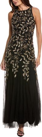 Adrianna Papell Beaded Godet Maxi Dress