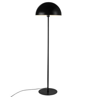 Nordlux Modern Indoor Floor Lamp Black Metal E27 Dome Shade - Mains Powered, IP20