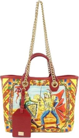 Dolce & Gabbana Pre-owned Tote Bags, male, Multicolor, Size: ONE SIZE Pre-owned Handbag